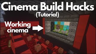 Minecraft: Cinema Build Hacks and Ideas