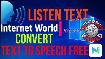 Listen ebooks |Text to speech| Text to audio| free using Natural Reader #2 By Internet World