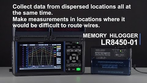 Hioki Memory HiLogger LR8450-01｜Wireless unit registration and connection
