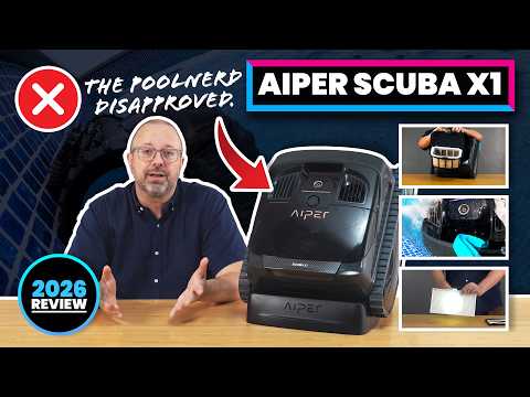 Робот пилосос преміум для басейну Aiper Scuba X1 акумуляторний бездротовий, видео 4