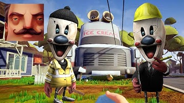 Hello Neighbor - New Neighbor Ice Scream 4 Normal Mini Rod Janitor Act 2 Random Gameplay Walkthrough