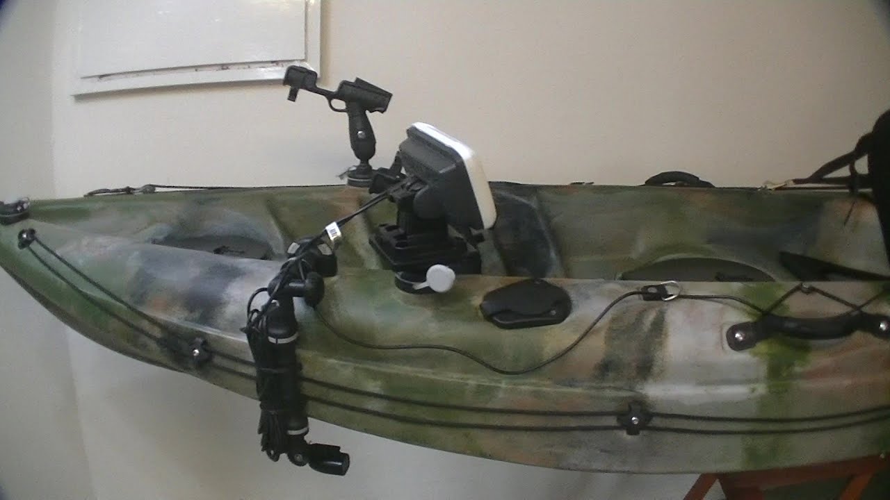 Galaxy Cruz Kayak  fish finder setup