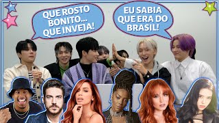 GRUPO DE KPOP REAGE A CELEBRIDADES BRASILEIRAS - É DO BRASIL OU NÃO É? (COM E'LAST)