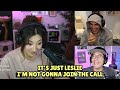No One Wants To Be In A Call with Leslie
