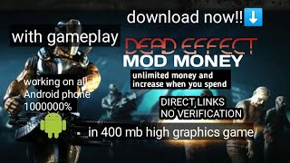 HOW TO DOWNLOAD DEAD EFFECT MOD.DIRECT LINK NO VERIFICATION.