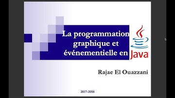 Chapitre 7: La programmation graphique en Java (2/3)