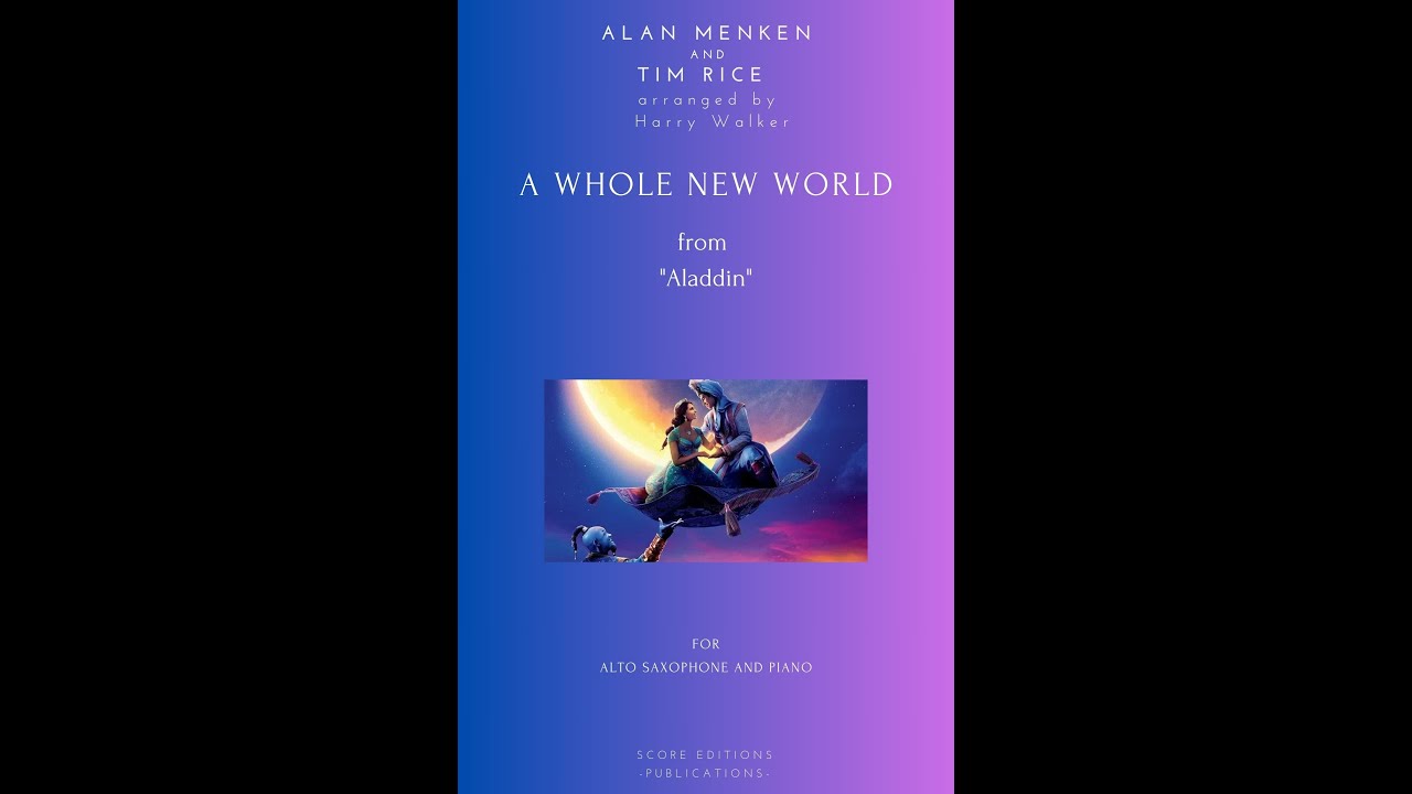 A Whole New World (Alan Menken) for Alto Saxophone and Piano - YouTube