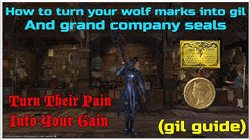 How to make gil and grand company seals with your pvp wolf marks