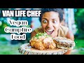 ULTIMATE VEGAN CAMPFIRE FOOD FOR VANLIFE | plant based recipe | RIDE and EAT