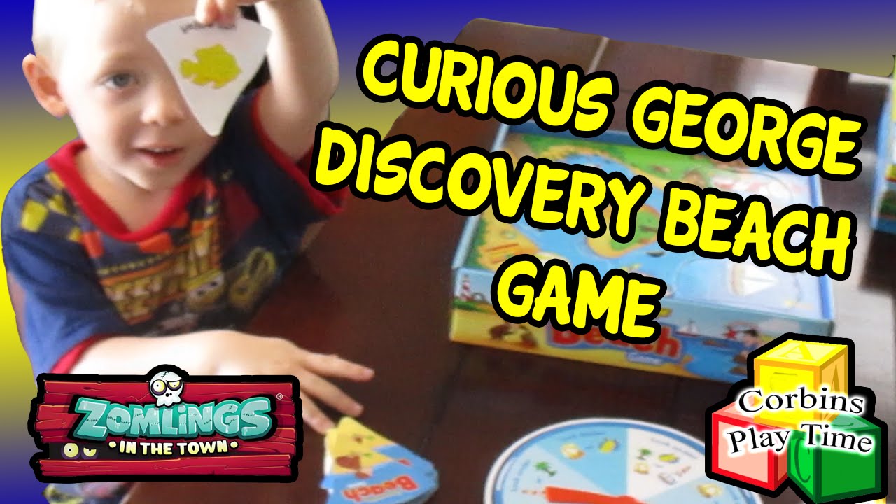 Curious George Discovery Beach Game Zomling Blind bag Corbins Playtime