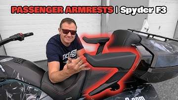 How to Install Passenger Armrests on Can-Am Spyder F3 | Fits F3-S, F3-T, F3 Limited