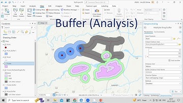 How to create buffer around point, line, and polygon shapefiles in ArcGIS Pro