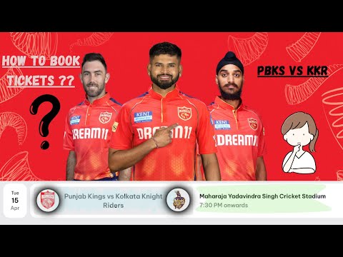 PBKS vs KKR Tickets Live! New Chandigarh IPL Match Booking Kaise Kare?” #viral