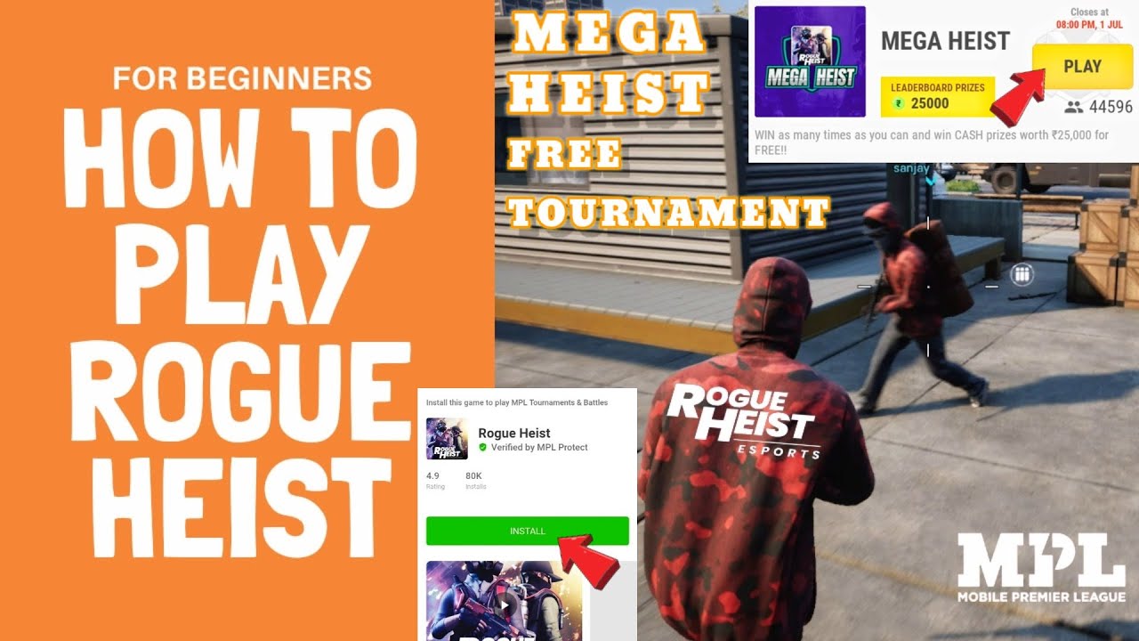 How To Play Rogue Heist | Mega Heist Tournament | How to Download Rogue Heist In Android