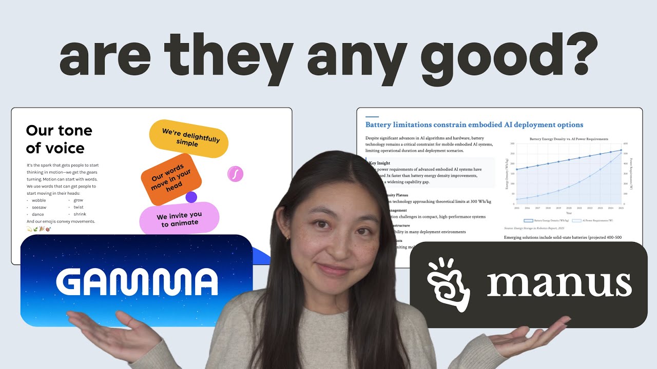 Я попробовал использовать ИИ для создания слайдов и был впечатлён | Обзор Gamma и Manus