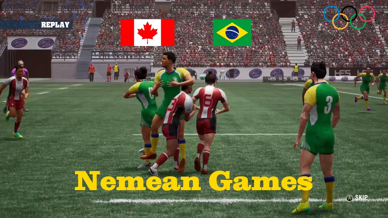 Canada 🇨🇦 vs Brazil 🇧🇷 Place 9 - 12 🏉 Rugby 7s Women 🏉 Nemean Games