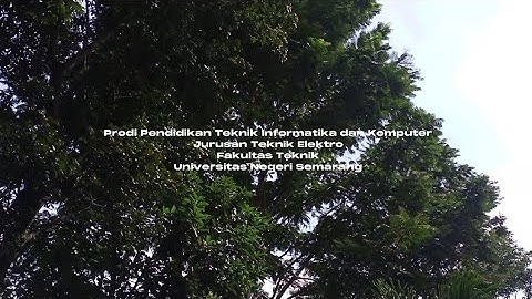 Vlog || Pendidikan Teknik Informatika dan Komputer (PTIK) UNNES || Sistem Multimedia Muhammad Fadhli