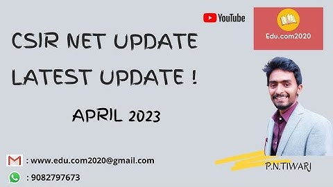 CSIR NET LATEST UPDATES | Expected Date of CSIR NET 2023 Exam ! CSIR NET Exam Notification update !