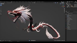 Chinese Dragon Rig in Blender