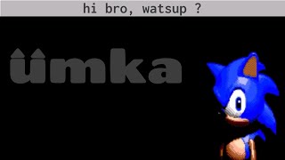 Printing Hi Bro, Watsup ? In Umka