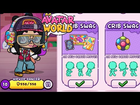 Avatar World.New Update HIP HOP DANCER 550 STARS Level 10 🌟
