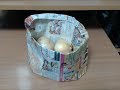 新聞紙でつくる便利袋