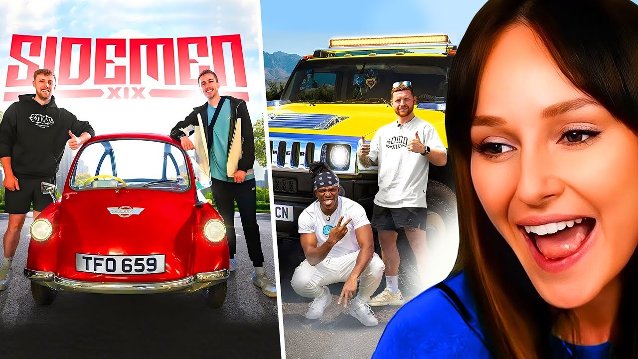 Freya Reacts to SIDEMEN ROAD TRIP: WORLD'S SMALLEST VS BIGGEST CAR