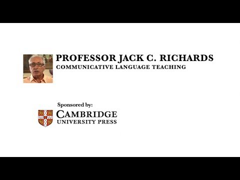 Professor Jack C. Richards - Communicative language teaching