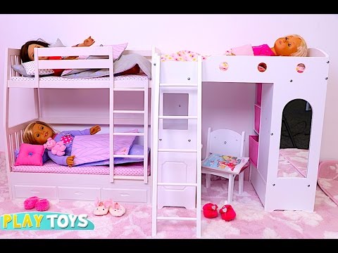 Baby Doll organise Bunk Bed Bedroom! Play Toys