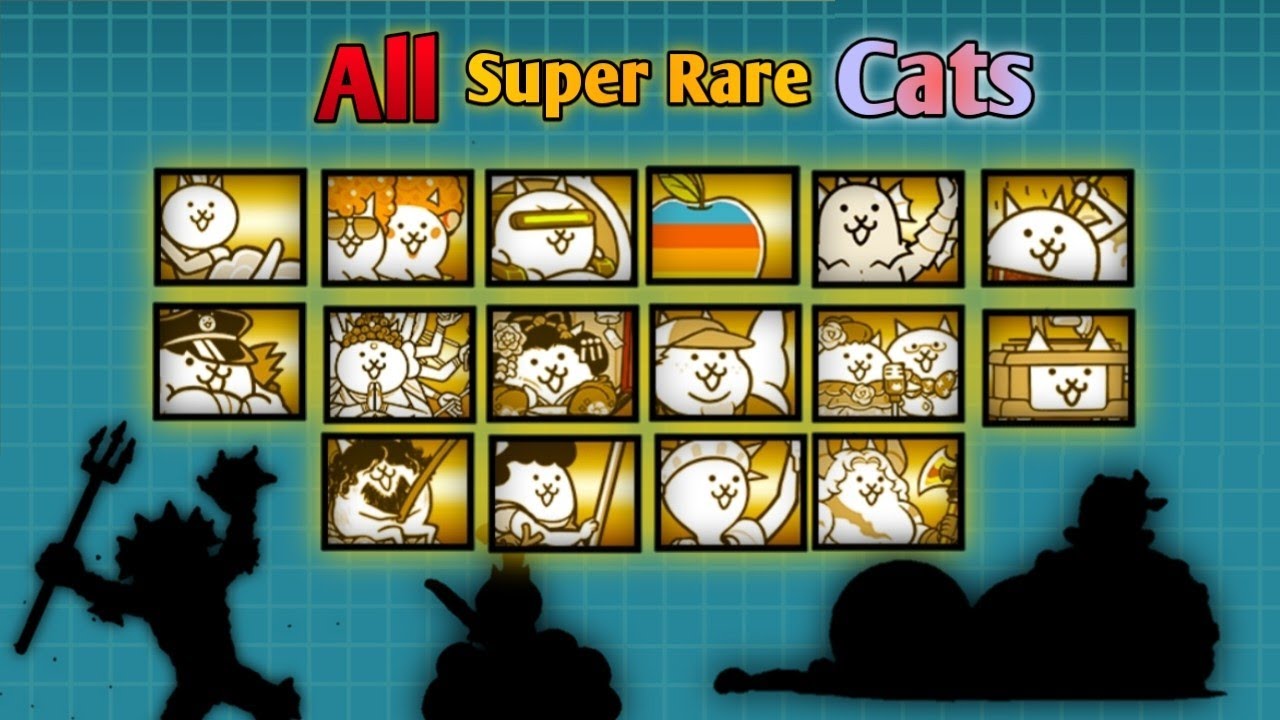 All Super Rare Cats Showcase ( Gacha ) [ Battle Cats ]