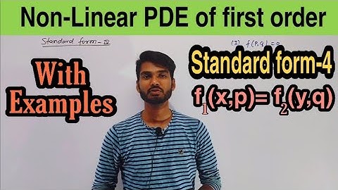 Non-Linear PDE of First order-standard form(4) f1(x,p)=f2(y,q)