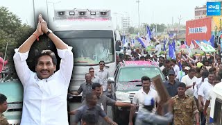 CM YS Jagan Road Show Visuals At Guntur | CM Jagan Bus Yatra | Memantha Siddham |@SakshiTVLIVE