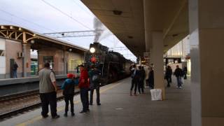 "Отправление поезда". Паровоз на Курском вокзале.