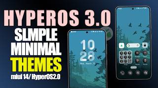 Minimal Xiaomi HyperOS Themes | HyperOS Best Themes
