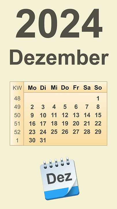 Kalender Dezember 2024