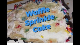Waffle Sprinkle Cake!
