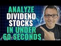 How To Choose Profitable Dividend Stocks [Under 60 Seconds]