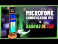Microfone com BARRAS DE LED - Comica RGB Umic [Condensador USB] #shorts