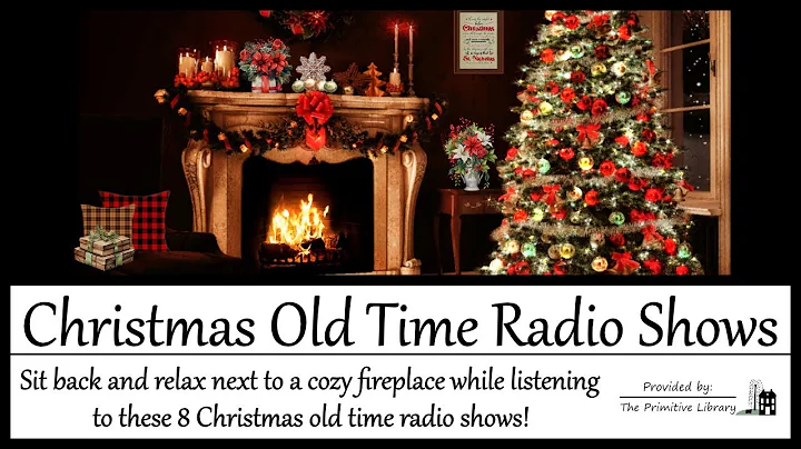 Christmas Old Time Radio Shows, Holiday Background Fireplace, Detective OTR, Christmas Carol