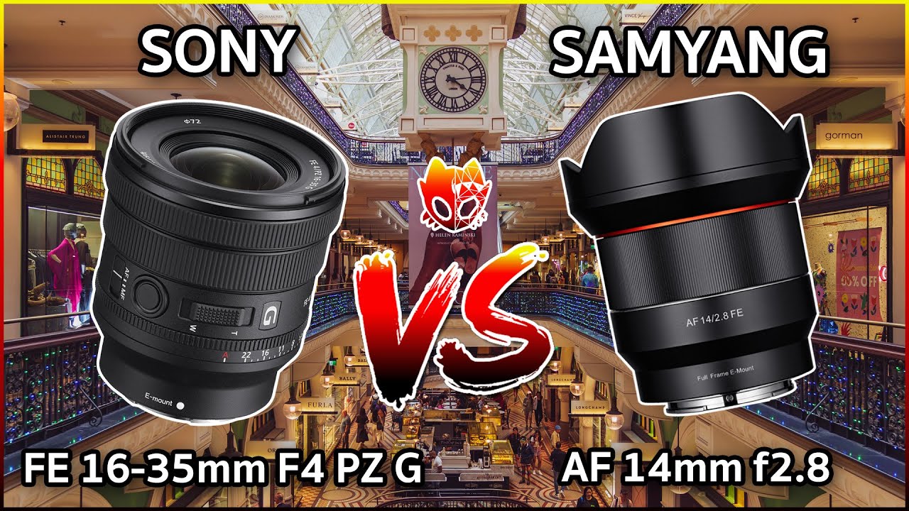 Comparison ] SONY FE PZ 16-35mm F4 G vs SAMYANG AF 14mm f/2.8 FE