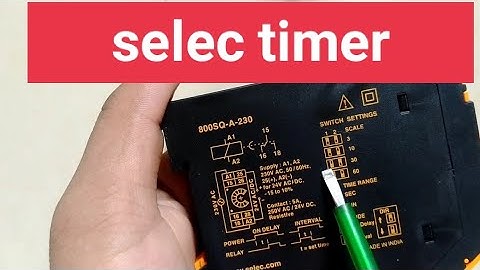 selec timer #vivekpaltechnical #timer #electrical
