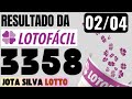 RESULTADO DA LOTOFÁCIL 3358  02/04/2025
