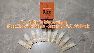 Full video here:D’Addario Woodwinds - Rico Alto Sax Reeds moreganda #unboxing