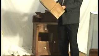 Oak Victorian Dry Sink with Carved Backsplash