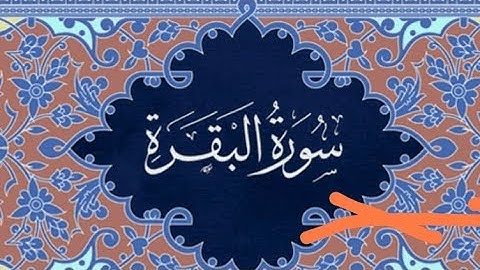 سورة البقرة مكتوبة بصوت عامر الكاظمي طور عراقي