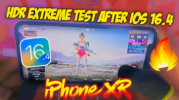 🔥iPhone XR BGMI HDR+Extreme Test aftee iOS 16.4 | Lag? Battery? Worst Update?