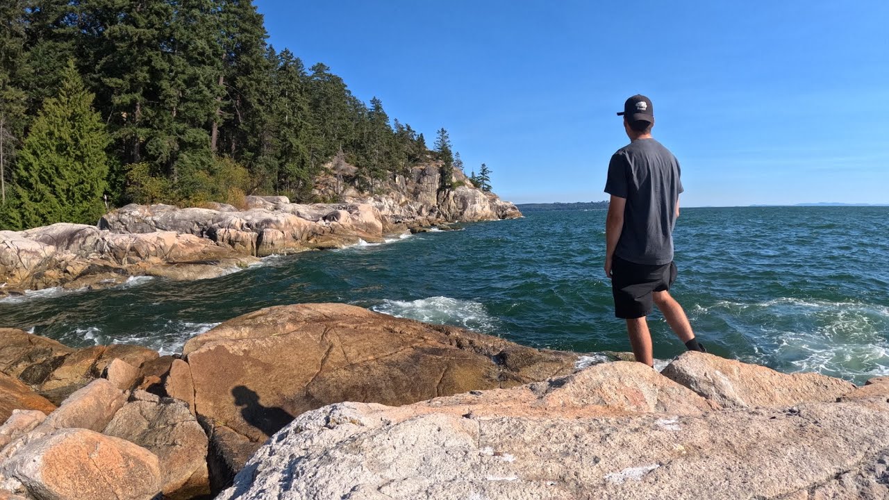 Hiking at beautiful forest Lighthouse Park West Vancouver Canada | 2025 4K