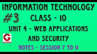 Notes of Unit 4 | Web Application and Security | Session 7 - 11|Class 10 Information Technology CBSE screenshot 4