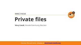 Private Files In Moodle 3.4