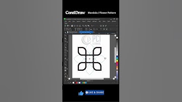 MandalaFlower Design Secrets Revealed | Corel Draw Tips & Tricks  #creative #graphicdesign #tips